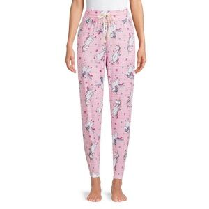 🆕 Briefly Stated Women’s Unicorn Sleep Joggers Pajama Pants With Pockets Small